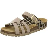 AFS-Schuhe 212298 Kralle Pantolette für Damen mit Fußbett, bequeme Sandalen aus Leder