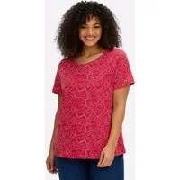 Sieh an! T-Shirt Druck-Shirt Kurzarm