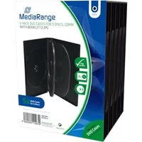 Mediarange DVD-Hülle 5 Mediarange DVD Hüllen 5er Box 22 mm für je 5 BD / CD / DVD schwarz