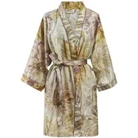 Beddinghouse x Fiep Amsterdam Bademantel Bademantel Solaris Kimono Natural S/M natur, Bademantel Damen und Herren Morgenmantel Frottee