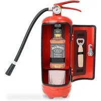 Divit Deko-Wandregal Minibar in Feuerlöscher Design MF51 Bar Regal / Aufbewahrung
