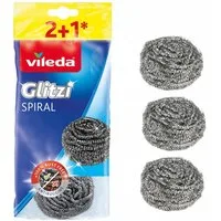 Vileda Scheuerschwamm Glitzi Spirale INOX, 3 Stück