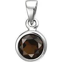 JOBO Kettenanhänger Anhänger mit Rauchquarz, 925 Silber
