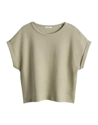 Opus - Kurzarmshirt - Sishell grün - Gr. - 44