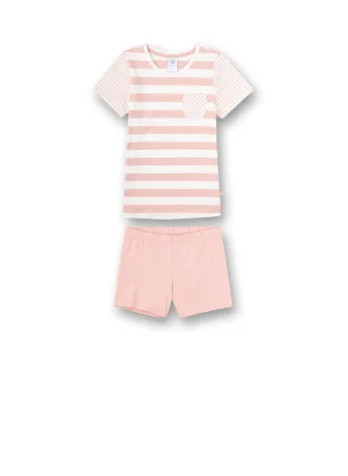 Sanetta - Schlafanzug kurz silver pink - Gr. - 98