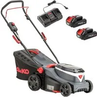 AL-KO Akkurasenmäher 34.6 Li COMFORT SET, 34 cm Schnittbreite, (inkl. 2x 18 V (2,5 Ah) und Doppelladegerät)