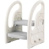 OUNUO Baby-Toilettensitz Kindertritthocker 2 Stufen, breite Klappstufen, für Kinder ab 2 Jahren