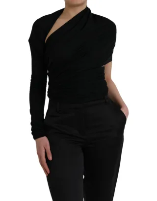 Dolce Gabbana Ms6454 Top mit einseitiger Drapierung