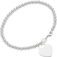 GIORGIO MARTELLO MILANO Armband Kugeln mit Behang Herz, Silber 925