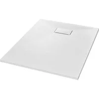 vidaXL Duschwanne Duschwanne SMC Weiß 100×80 cm