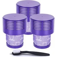 Athlix HEPA-Filter 3x Filter Ersatz für Dyson V10 Cyclone Absolute Animal SV12, Zubehör für Dyson