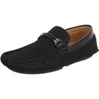 Coolwalk Herren Loafer Slip-On mit Struktur & Zierdetail Slipper (91563721) Flach Slipper in Schwarz