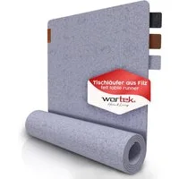 wortek Tischläufer Filz Tischläufer 150 x 40 cm – Filz Tischdecke, waschbare Filzläufer, Skandinavische Tischdeko, Tisch Filzläufer