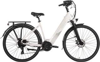 Adore "28" Alu Trekking E-Bike ATR-180 Heckmotor 50NM / 15Ah Glacier White" 24 Gang Shimano Tourney Schaltwerk Kettenschaltung Heckmotor 250 W Pedelec, Elektrofahrrad für Damen und Herren