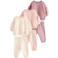 Next Sweatanzug 6er-Set Baby Sweatshirt und Jogginghosen (6-tlg)