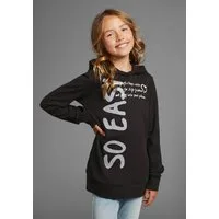 KIDSWORLD Kapuzenshirt SO EASY - Print Langarm, Basic-Passform, mit modischen Drucken