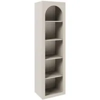 Selsey Standregal ARKADIA, Standregal mit Bogenform und 5 offenen Fächern, Kaschmirgrau