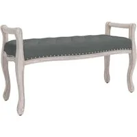 vidaXL Sitzbank Sitzbank Dunkelgrau 110x45x60 cm Stoff