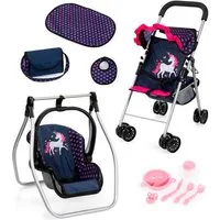 Bayer Puppenbuggy Set mit Tasche, (Set)