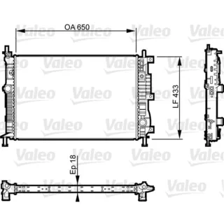 Valeo Motork?hler Citroen DS Fiat Opel Peugeot 735555