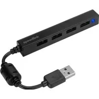 Speedlink USB-Verteiler SPEEDLINK Snappy Slim Hub 4-fach schwarz