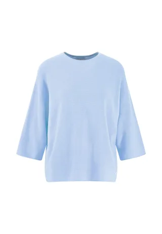 FYNCH-HATTON - PULLOVER HALFSLEEVE FINE COTTON light blue - Gr. - XS