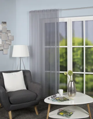 Home Basics Gardine "VINA" Multifunktionsband 1 Stk. tlg. halbtransparent