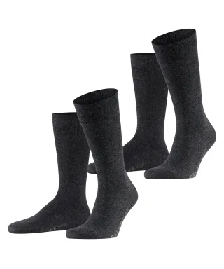 FALKE - FALKE Swing 2-Pack Herren anthra.mel - Gr. - 40.5