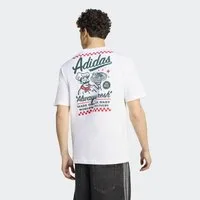 adidas Originals T-Shirt LOOSE GRAPHIC T mit Print, ohne Verschluss, aus Baumwolle
