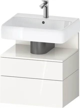 Duravit Qatego Waschtischunterbau wandhängend Weiß Hochglanz 590x470x590 mm - QA4393022220010 QA4393022220010