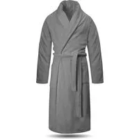 normani Herrenbademantel Herren Premium Bademantel Basic, 122, Baumwolle, Schalkragen, Bindegürtel, Saunamantel aus weicher Baumwolle