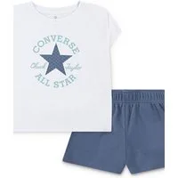 Converse T-Shirt & Shorts CNVGBOXY TEE & SHORT SET (2-tlg) 2-teiliges Set, für Kinder, aus Single-Jersey