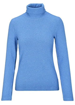 THE FASHION PEOPLE - Rib Rollneck POLAR BLUE - Gr. - S