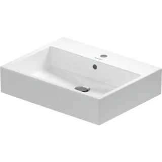 Duravit Vero Air Aufsatzbecken geschliffen 2352600000 60x47cm, mit Überlauf, Hahnlochbank, mit Hahnloch, weiß