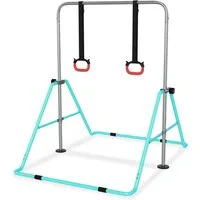 FIVMEN Turnreck Gymnastikstange Kinder Faltbarer, Reckstange Indoor höhenverstellbar, (Stabile Stahlkonstruktion, Erweiterbare Junior-Heimausrüstung Stangen für das Kinderheimtraining)
