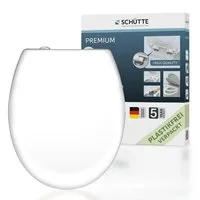 Schütte WC-Sitz WHITE, Duroplast, mit Absenkautomatik und Schnellverschluss