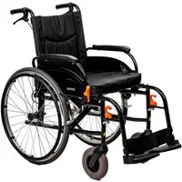 KARMA MEDICAL Rollstuhl Faltbare Rollstuhl – AGILE bis 125kg Hinterräder mit Schnellspanner