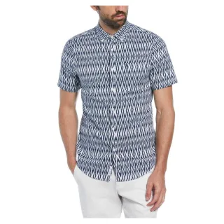 Original Penguin - Hemd für Herren, Regulär, kurzärmlig (Meeresblau)