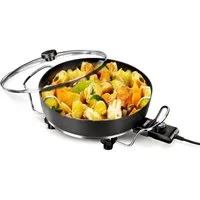 PRINCESS Elektrische Pfanne Princess 162367 Multi Wonder Chef Pro – Elektro-Multikocher – Vielseit, 1800 W, Ø 35 cm - Glasdeckel