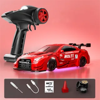 88RC RC43-A1 RTR 1/43 2.4G 4WD Drift RC Car Gyro Alloy Body Shell Desktop Full Proportional Mini Race LED Light Radio Co