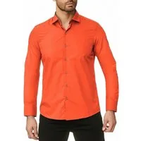 Reslad Langarmhemd Reslad Herren Hemd Kentkragen Unicolor Langarmhemd RS-7002 (Herrenhemd) Freizeithemd Businesshemd mit Stretch-Anteil