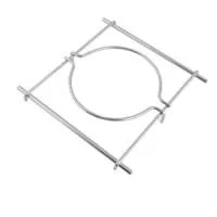 Wok-Ring aus Edelstahl, Halterung edelstahl, für Infrarotbrenner und Seitenkocher