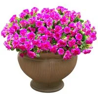 Kunstblumenstrauß 4er Set künstliche Azaleen-Blumensträuße, künstliche Kamelienblumen, Agger, geeignet für Terrasse, Garten und Wohnungsdekoration