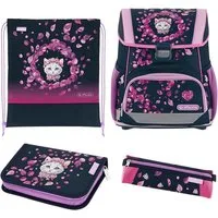 Herlitz Schulranzen Set Loop Plus 2026 Mädchen 4-teilig Blossom Dance Satchpack