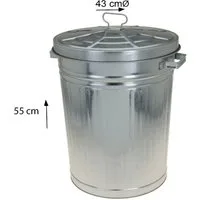 INDA-Exclusiv Aschenbecher 55L Oskartonne Aschetonne mit Deckel Mülltonne Abfalleimer