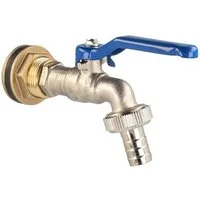 tecuro Auslaufventil Kugelauslaufventil mit Behälterverschraubung für Regentonne Wassertank