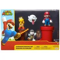 Super Mario Actionfigur Nintendo Super Mario 5er Figuren Set Dungeon Diorama, 6,5 cm, (5-tlg)