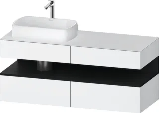 Duravit Qatego Konsolenwaschtischunterbau wandhängend Weiß Matt 1400x550x600 mm - QA4765016180010 QA4765016180010