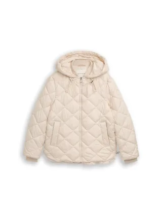 Tom Tailor - Lightweight Steppjacke mit Kapuze braun - Gr. - S