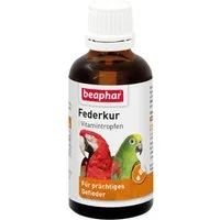 beaphar Federkur Paganol, 50 ml, Nahrungsergänzungsmittel für: Vögel